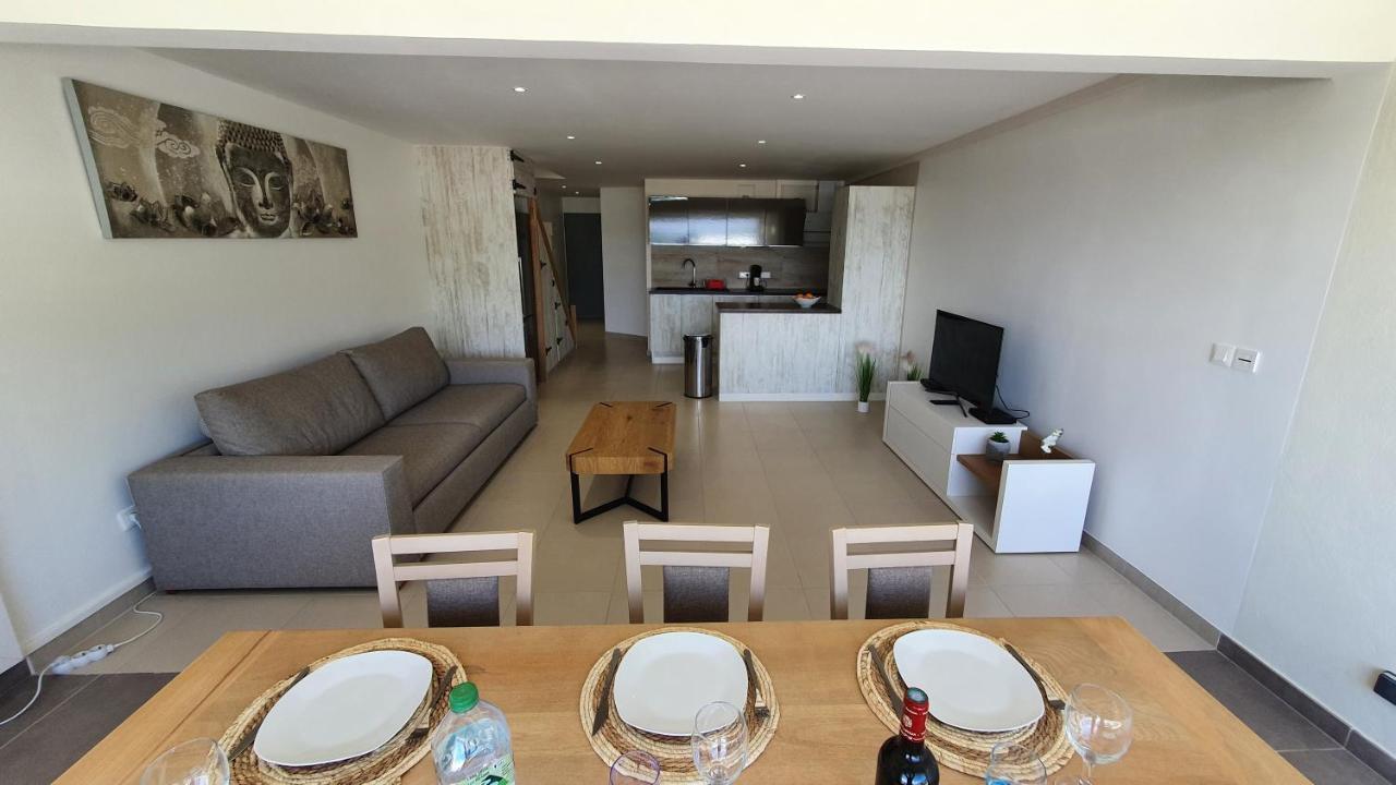 Pinel Superbe Appartement En Residence Vue Mer Cul de Sac Exterior foto
